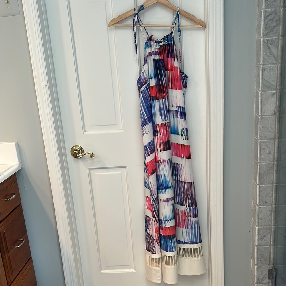 Sachin + Babi Multicolor Halter Maxi Dress
